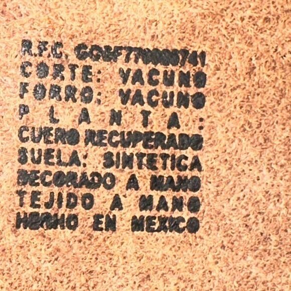 Monarquia handmade huaraches NWOT sz 4/6.5 - Picture 6 of 9